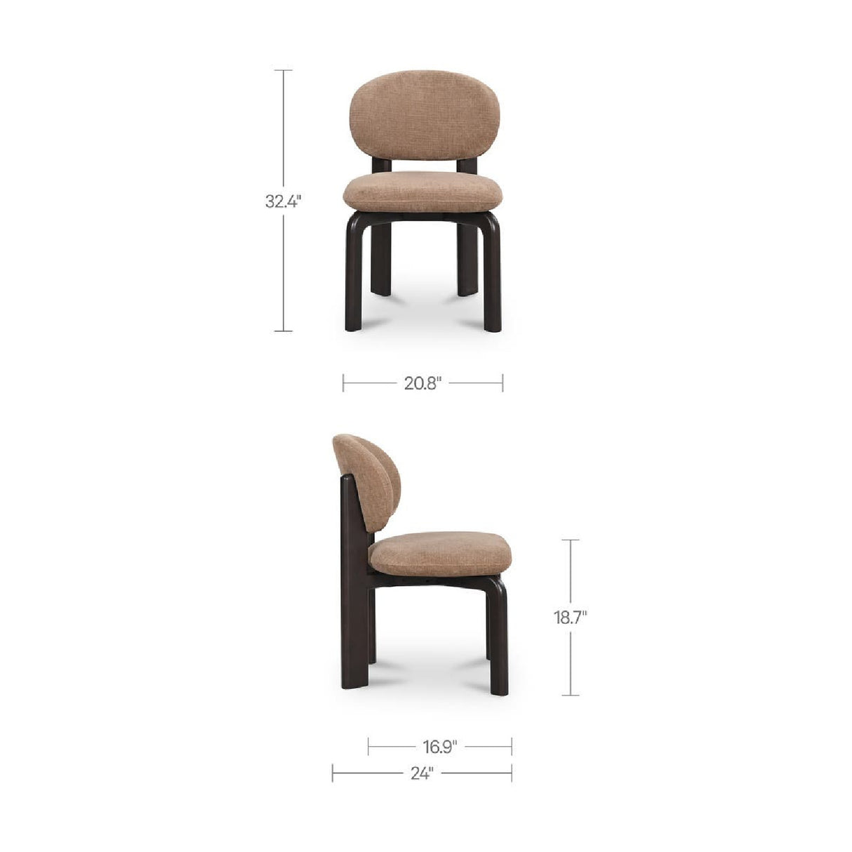 Round-Back Modern Dining Chair | Novi Living Sami
