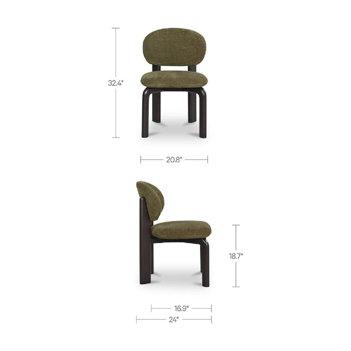Round-Back Modern Dining Chair | Novi Living Sami