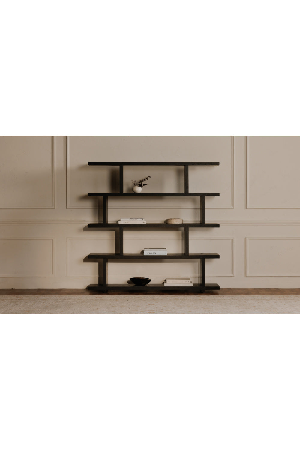 Modern European furniture - Black Ash Veneer Shelf - www.oroa.com