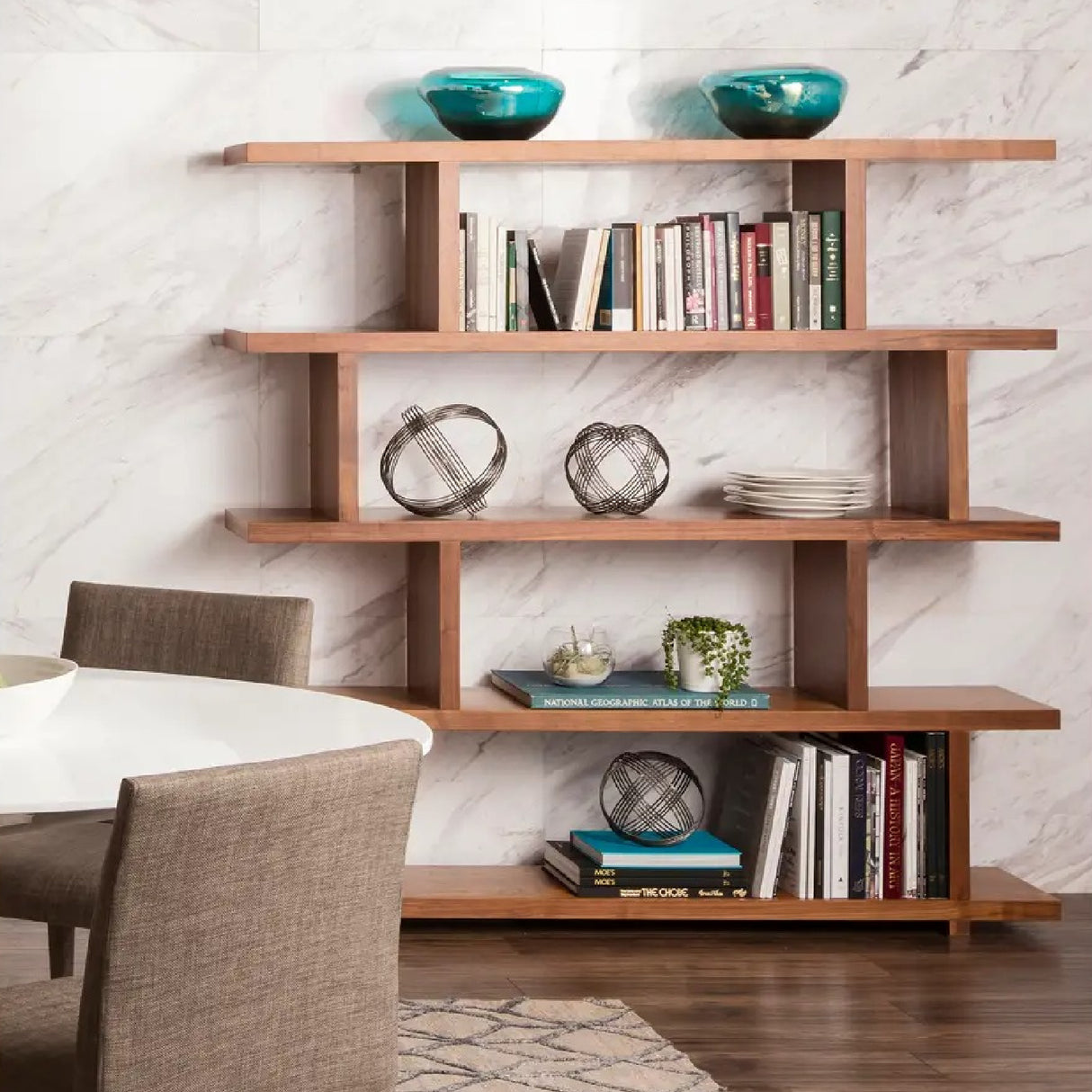 Modern European furniture - Wooden Room Divider Shelf - www.oroa.com | Oroa.com