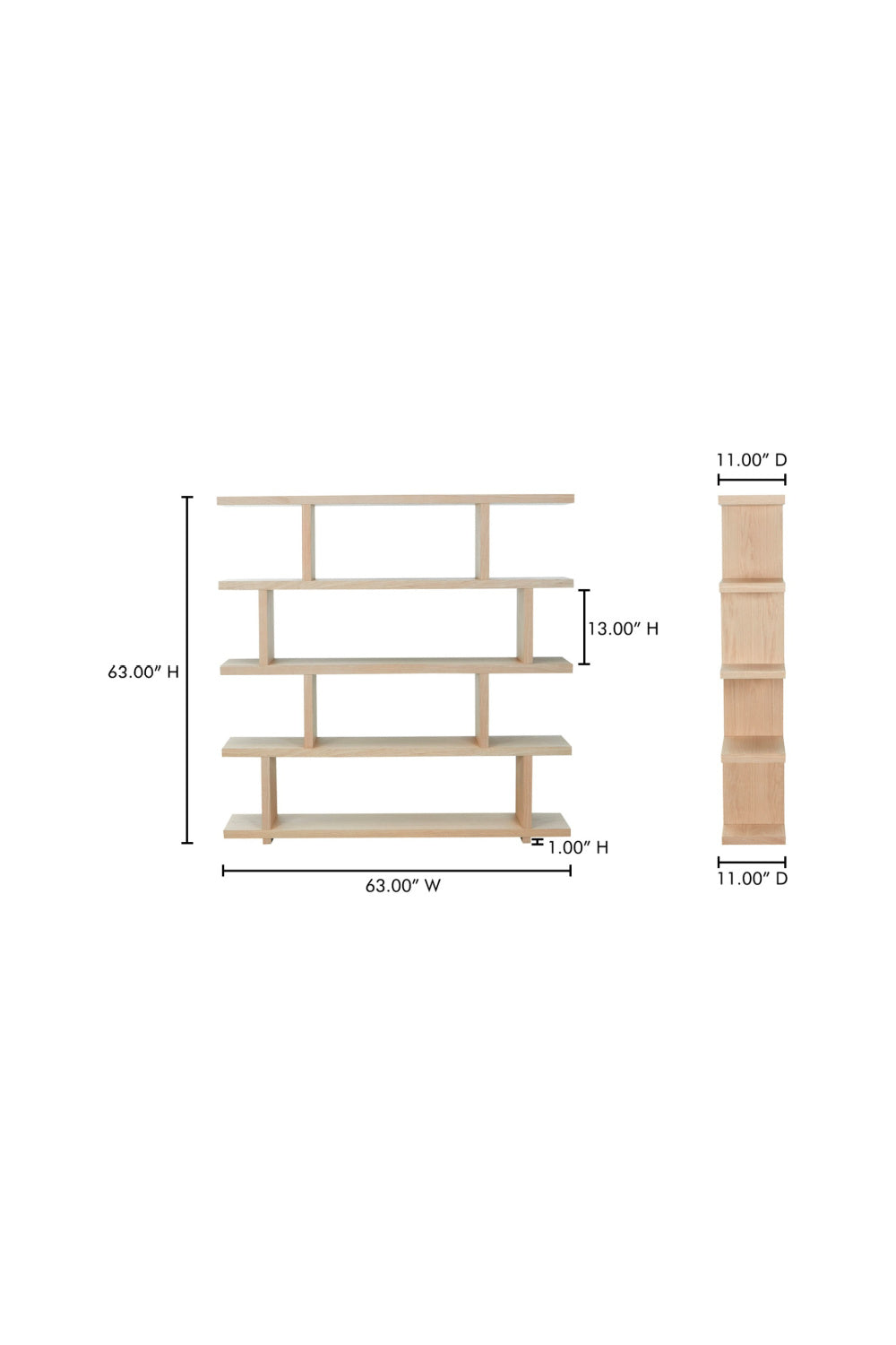 Modern European furniture - White Oak Veneer Shelf - www.oroa.com