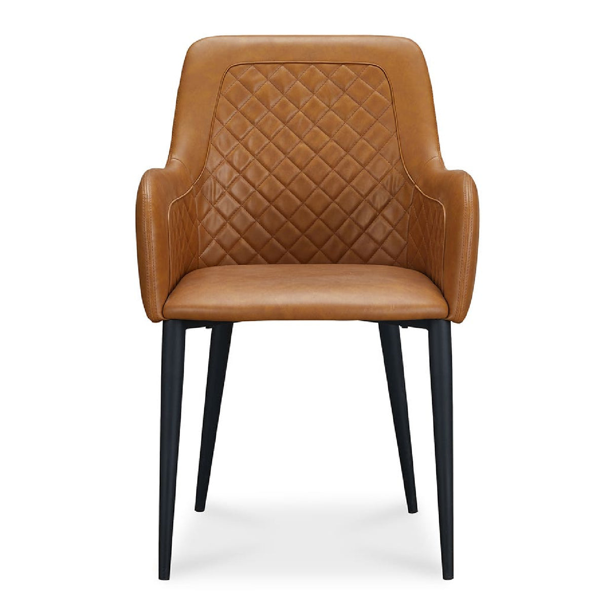 Modern European furniture - Tufted Vegan Leather Dining Chairs (2) - www.oroa.com | Oroa.com