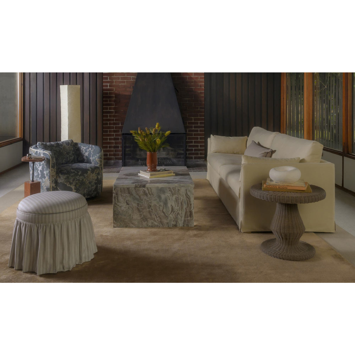 Modern or European furniture - Woven Round Outdoor Side Table - www.oroa.com