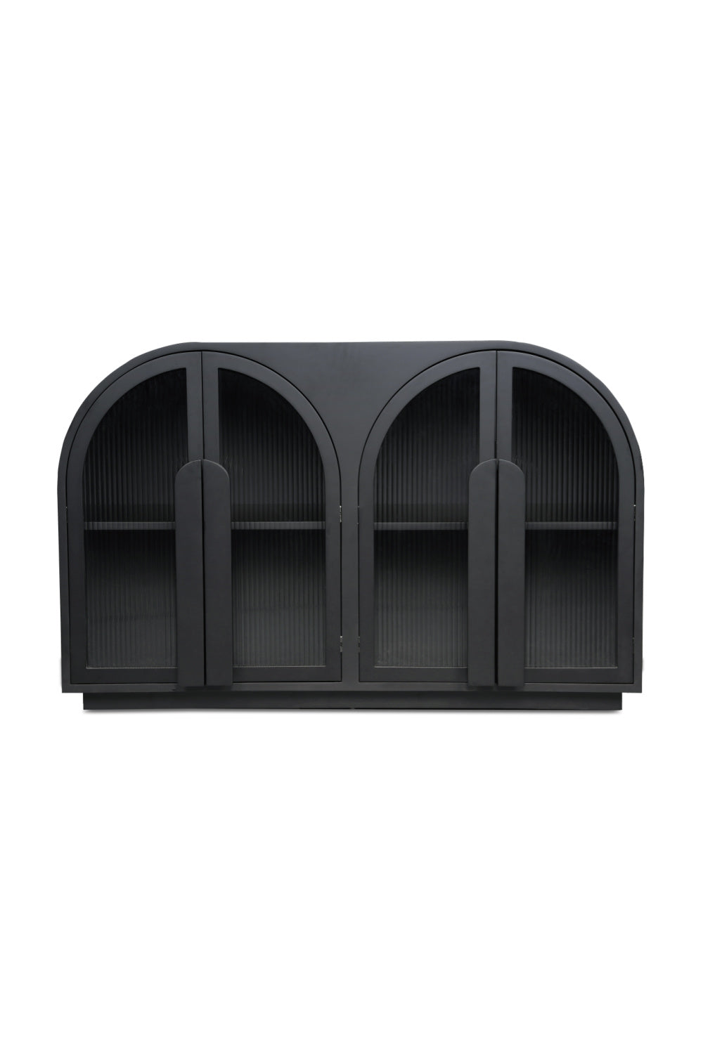 Modern European furniture - Black Arched 4-Door Cabinet - www.oroa.com | Oroa.com