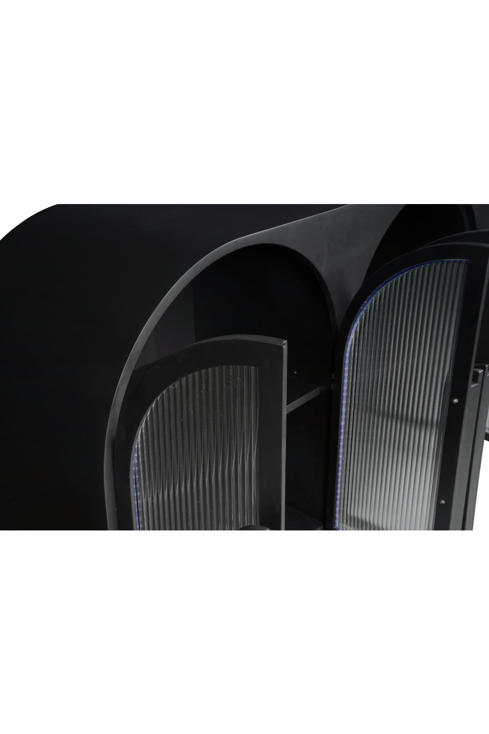 Modern European furniture - Black Arched 6-Door Sideboard - www.oroa.com