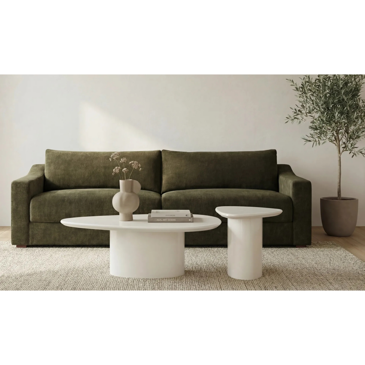 Modern European furniture - Organic-Shaped Lacquered Coffee Table - www.oroa.com