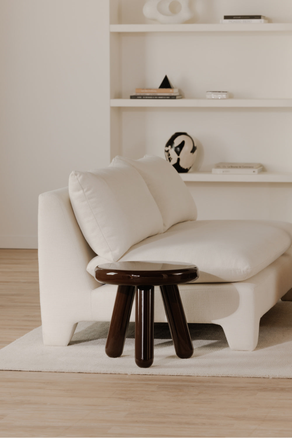 Modern European furniture - Lacquered Tripod Accent Table - www.oroa.com