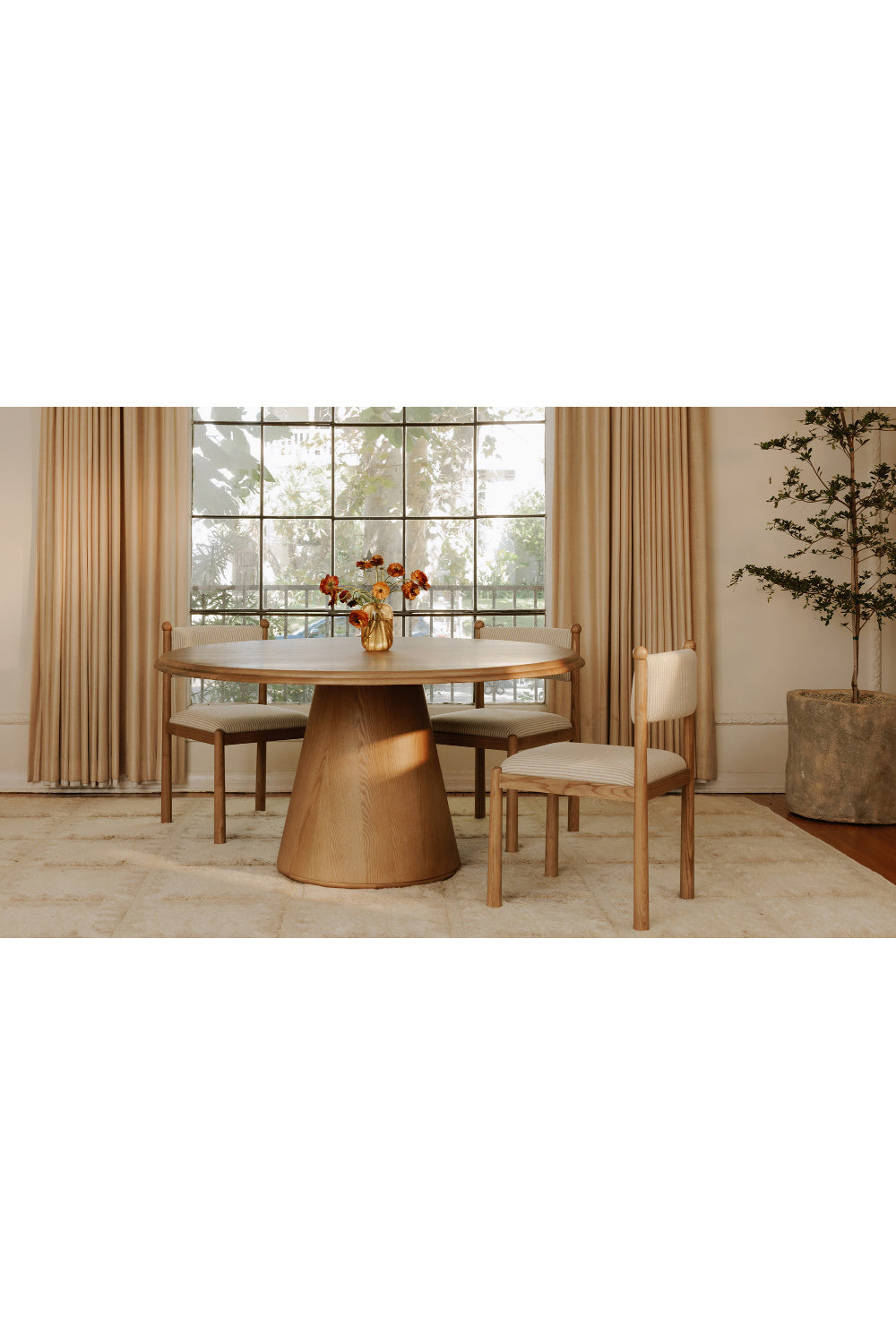 Modern European furniture - Wooden Framed Vintage Dining Chairs (2) - www.oroa.com