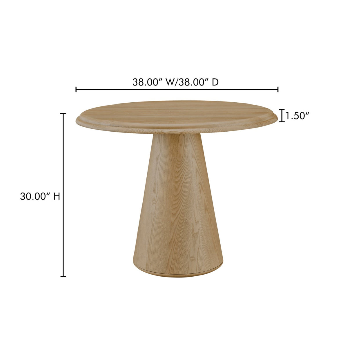 Modern European furniture - Round Solid Ash Dining Table - www.oroa.com