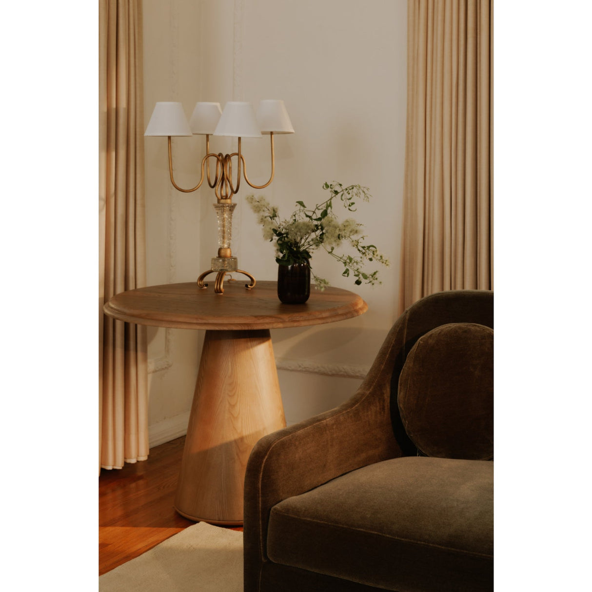 Modern European furniture - Round Solid Ash Dining Table - www.oroa.com