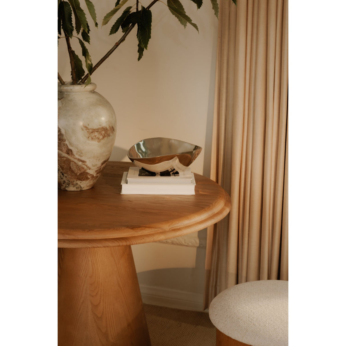 Modern European furniture - Round Solid Ash Dining Table - www.oroa.com