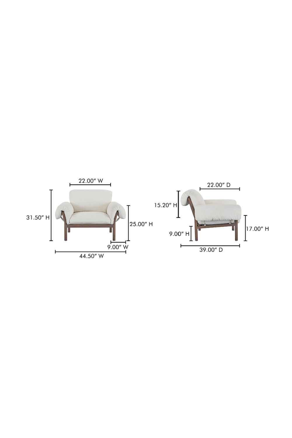Modern European furniture - Ash-Framed Lounge Chair - www.oroa.com