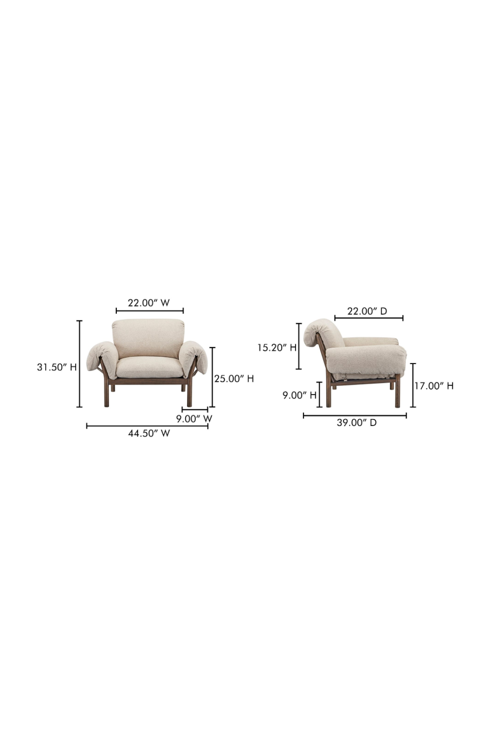 Modern European furniture - Ash-Framed Lounge Chair - www.oroa.com