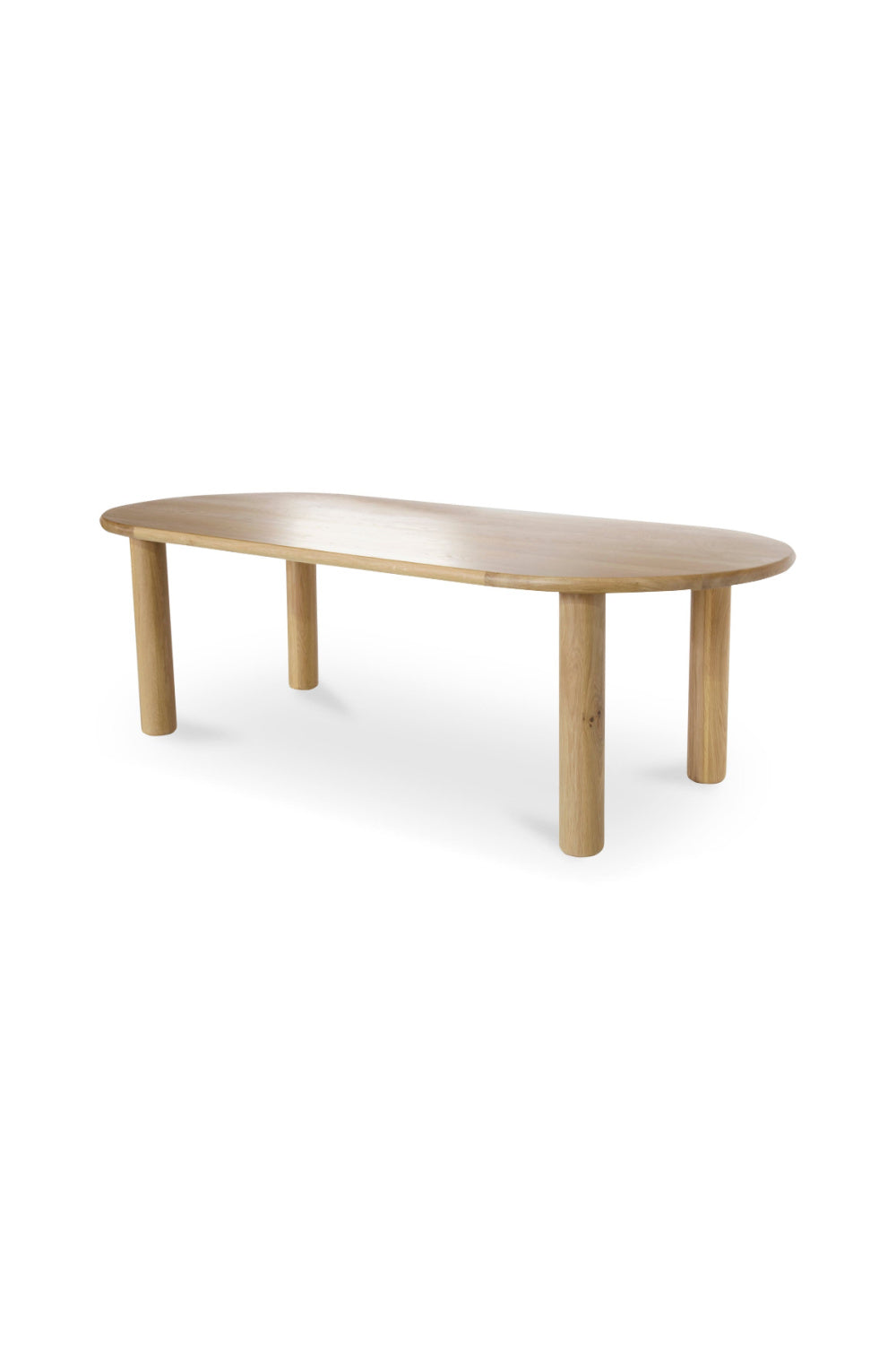 Modern European furniture - Light Oak Oval Dining Table - www.oroa.com
