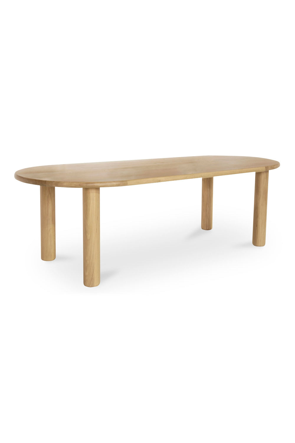Modern European furniture - Light Oak Oval Dining Table - www.oroa.com