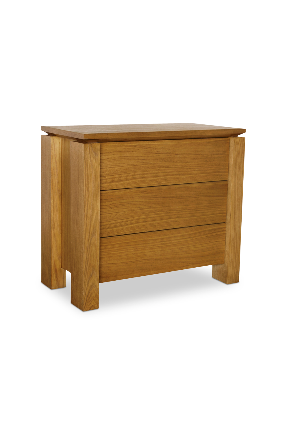 Modern European furniture - Oak Rustic 2-Drawer Nightstand - www.oroa.com
