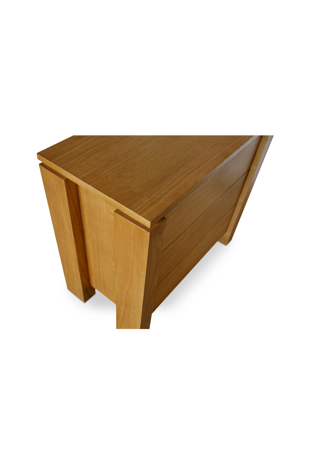 Modern European furniture - Oak Rustic 2-Drawer Nightstand - www.oroa.com