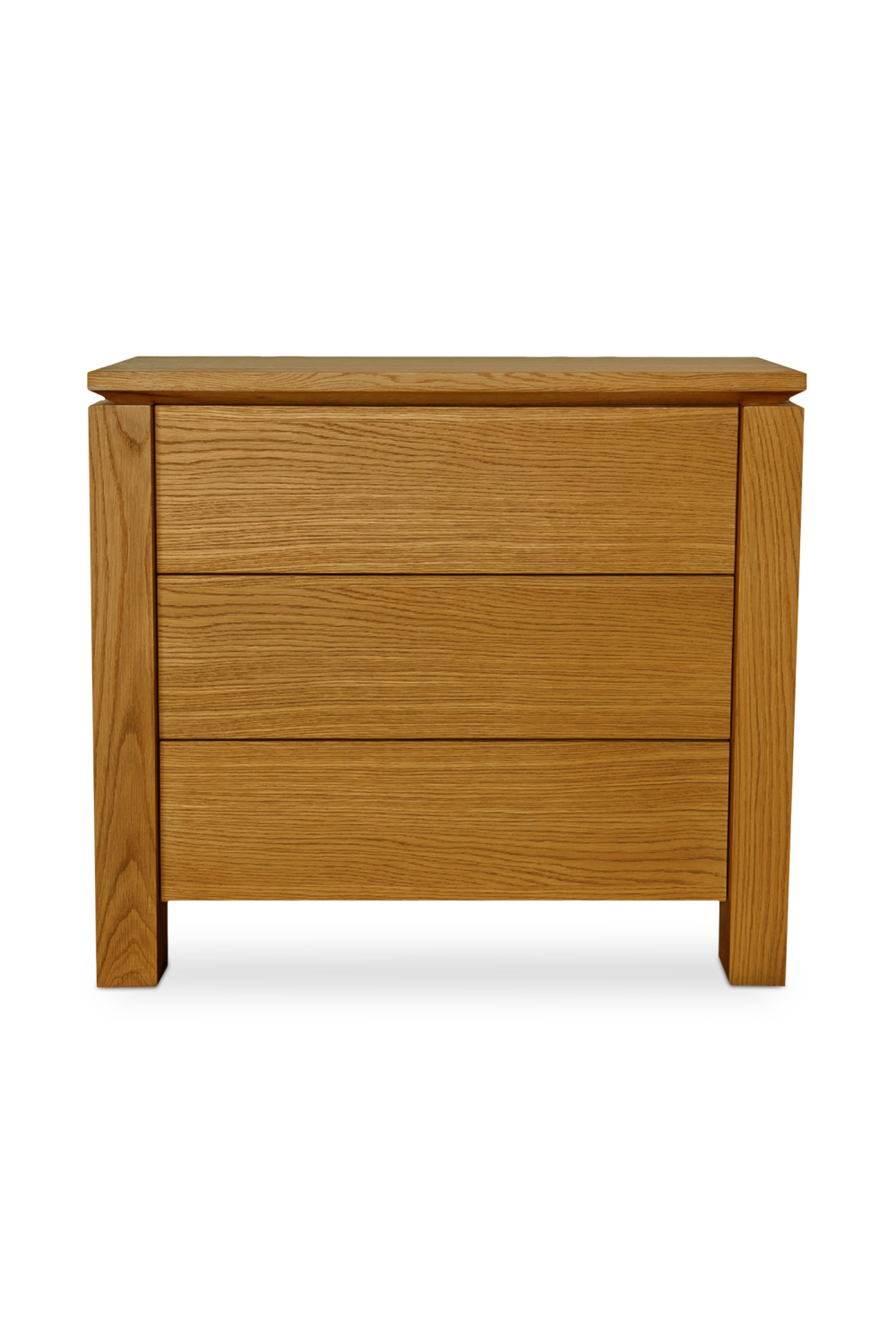 Modern European furniture - Oak Rustic 2-Drawer Nightstand - www.oroa.com