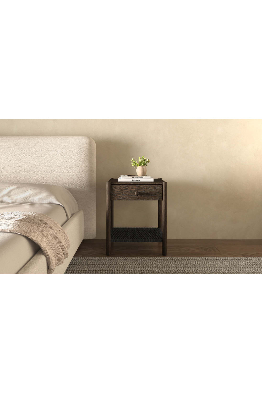 Modern European furniture - Woven Rope Accent Nightstand - www.oroa.com