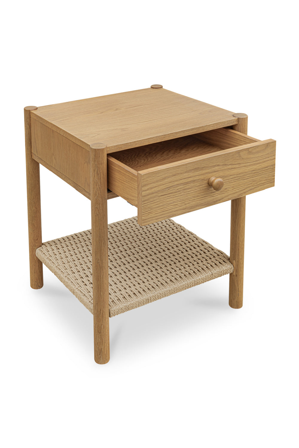 Modern European furniture - Woven Rope Accent Nightstand - www.oroa.com