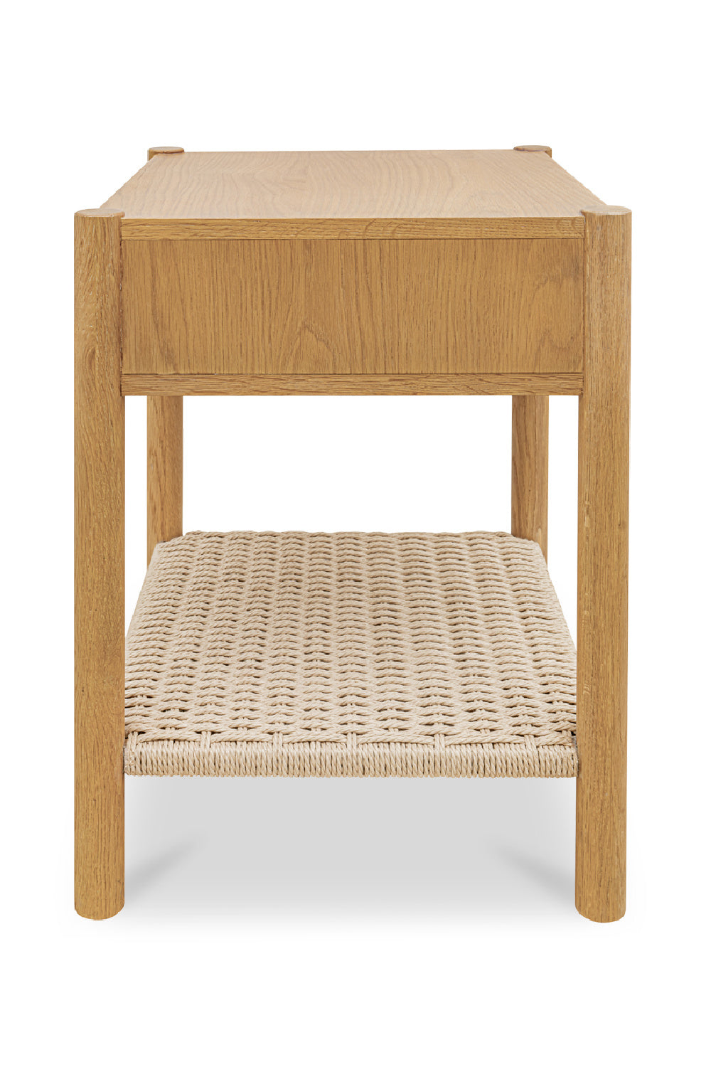 Woven Rope Accent Nightstand | Novi Living Millie | Oroa.com