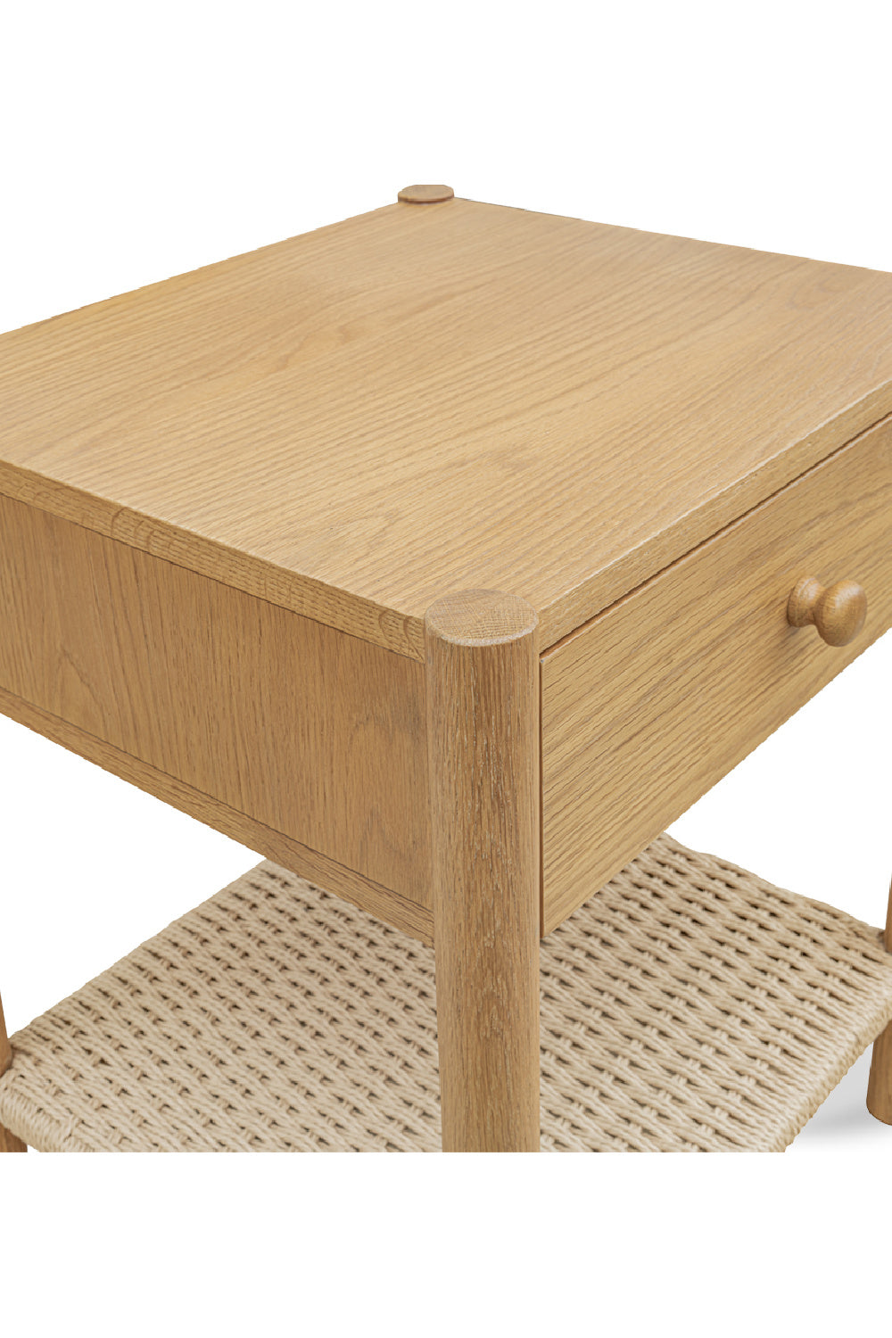 Modern European furniture - Woven Rope Accent Nightstand - www.oroa.com