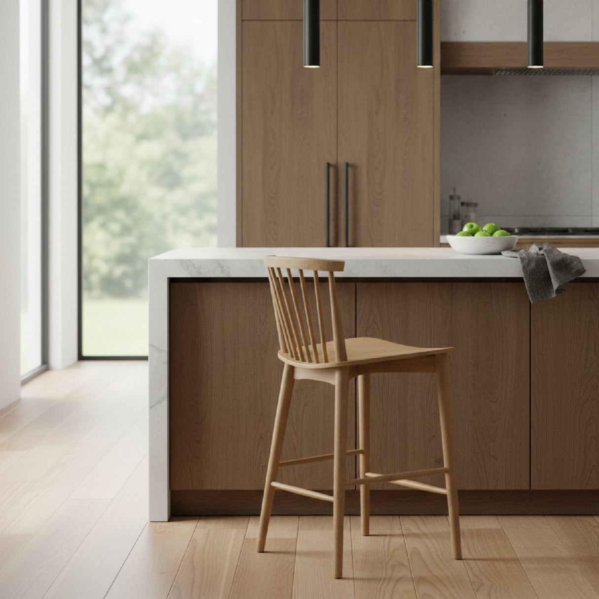 Modern European furniture - Spindle-Back Counter Stool - www.oroa.com