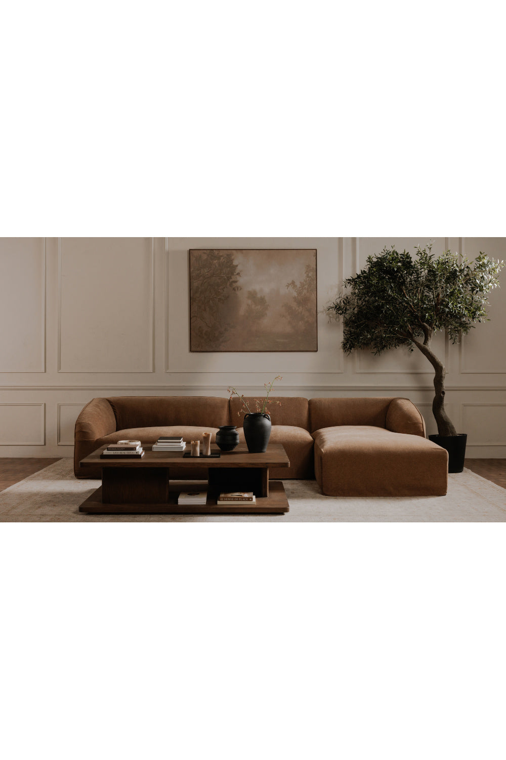 Modern European furniture - Oak Open Storage Coffee Table - www.oroa.com