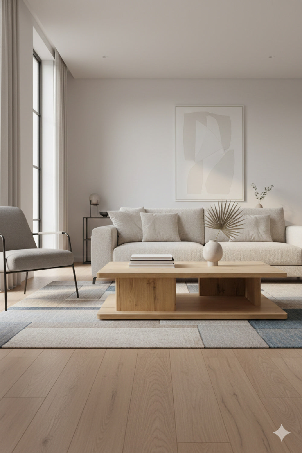Modern European furniture - Oak Open Storage Coffee Table - www.oroa.com