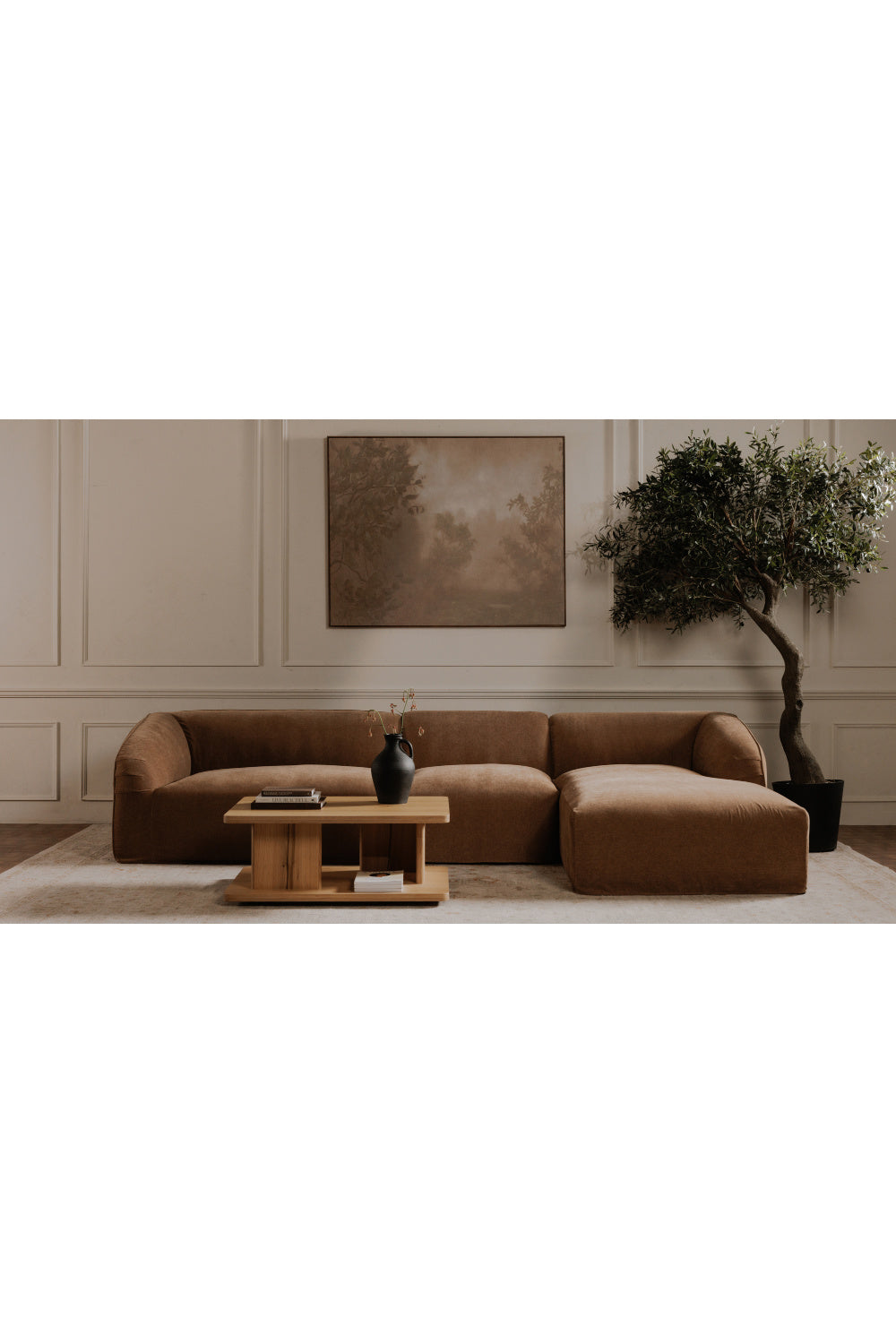 Modern European furniture - Oak Open Storage Coffee Table - www.oroa.com