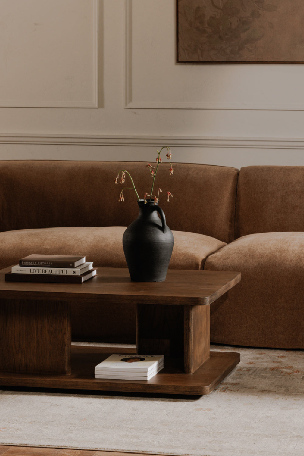 Modern European furniture - Oak Open Storage Coffee Table - www.oroa.com