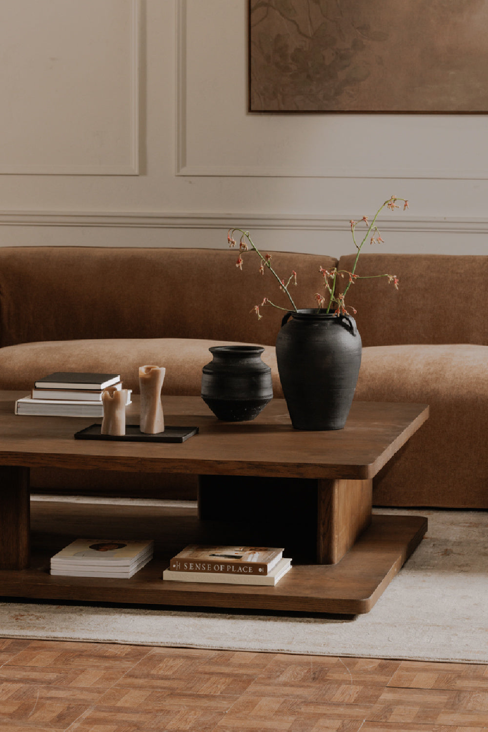 Modern European furniture - Oak Open Storage Coffee Table - www.oroa.com