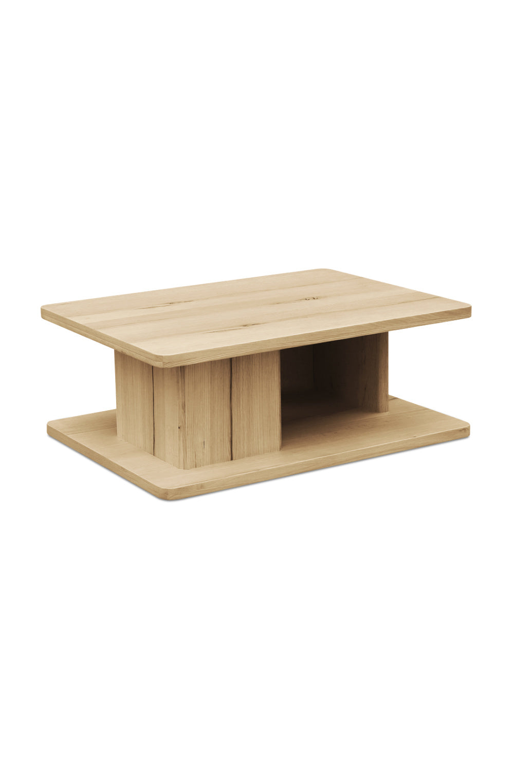 Modern European furniture - Oak Open Storage Coffee Table - www.oroa.com