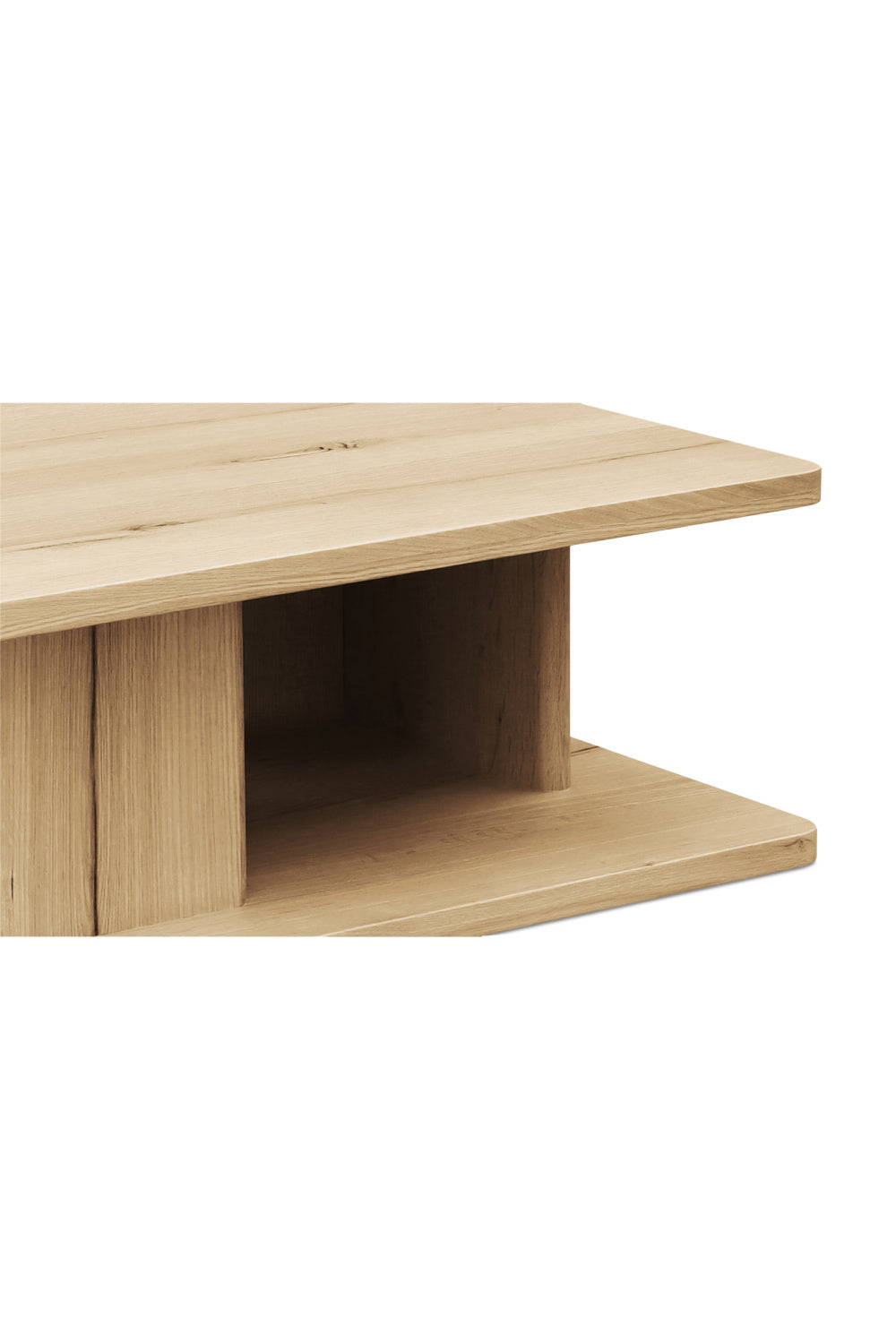 Modern European furniture - Oak Open Storage Coffee Table - www.oroa.com