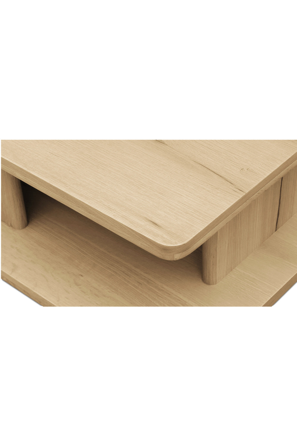 Modern European furniture - Oak Open Storage Coffee Table - www.oroa.com