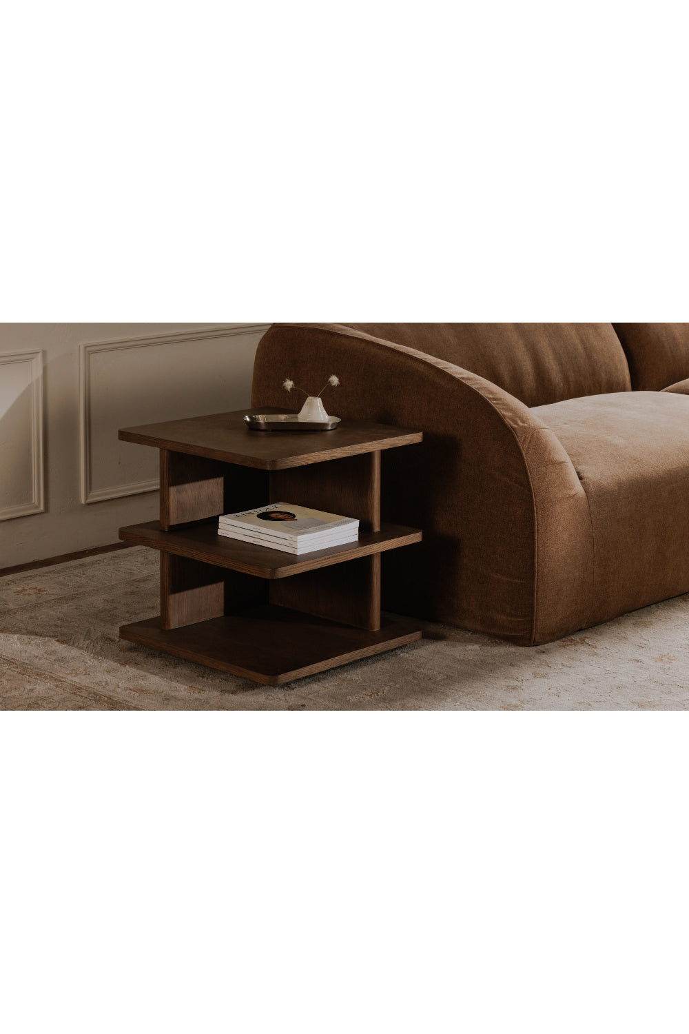 Modern European furniture - Solid Wood Rustic Side Table - www.oroa.com