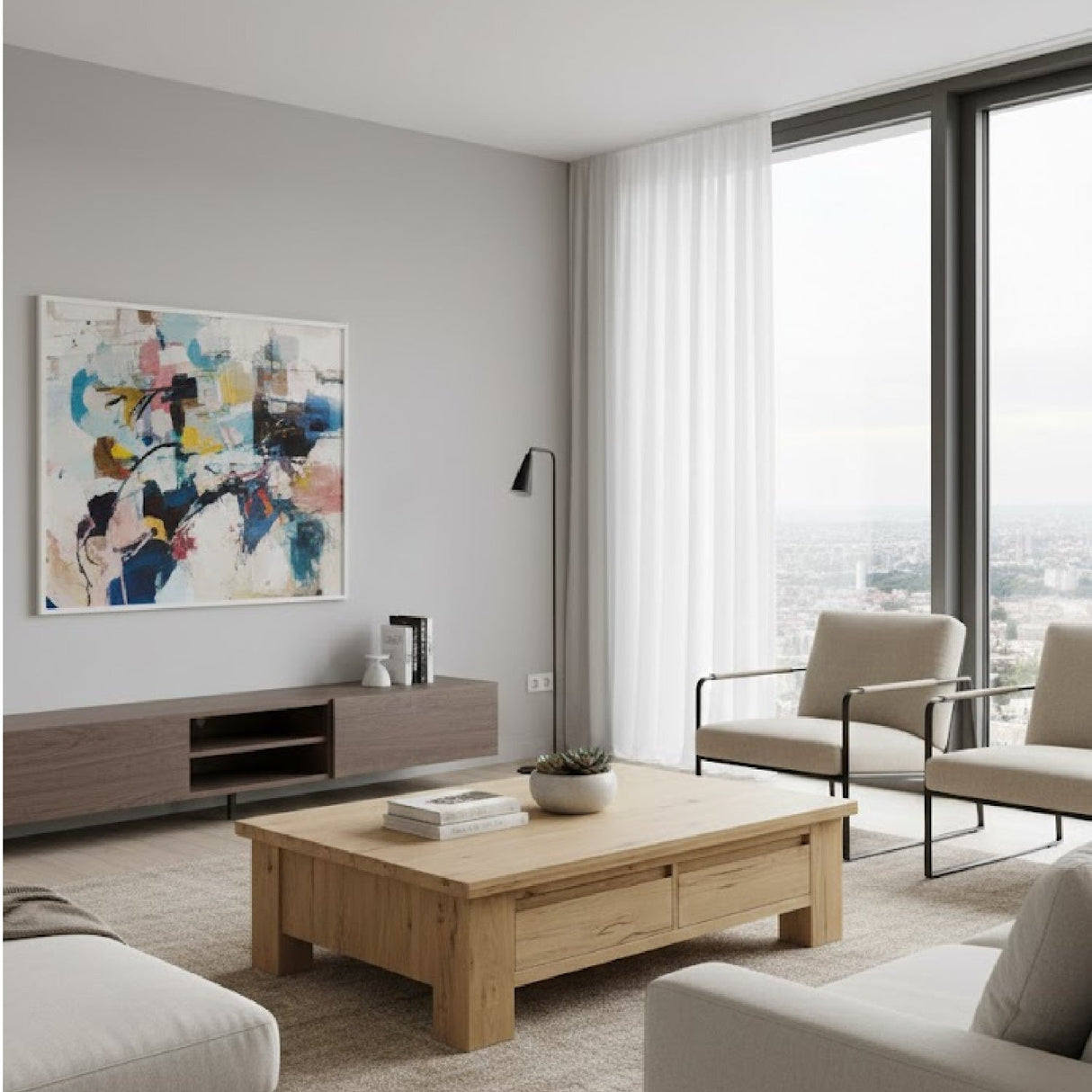 Modern European furniture - Rustic Oak Storage Coffee Table - www.oroa.com