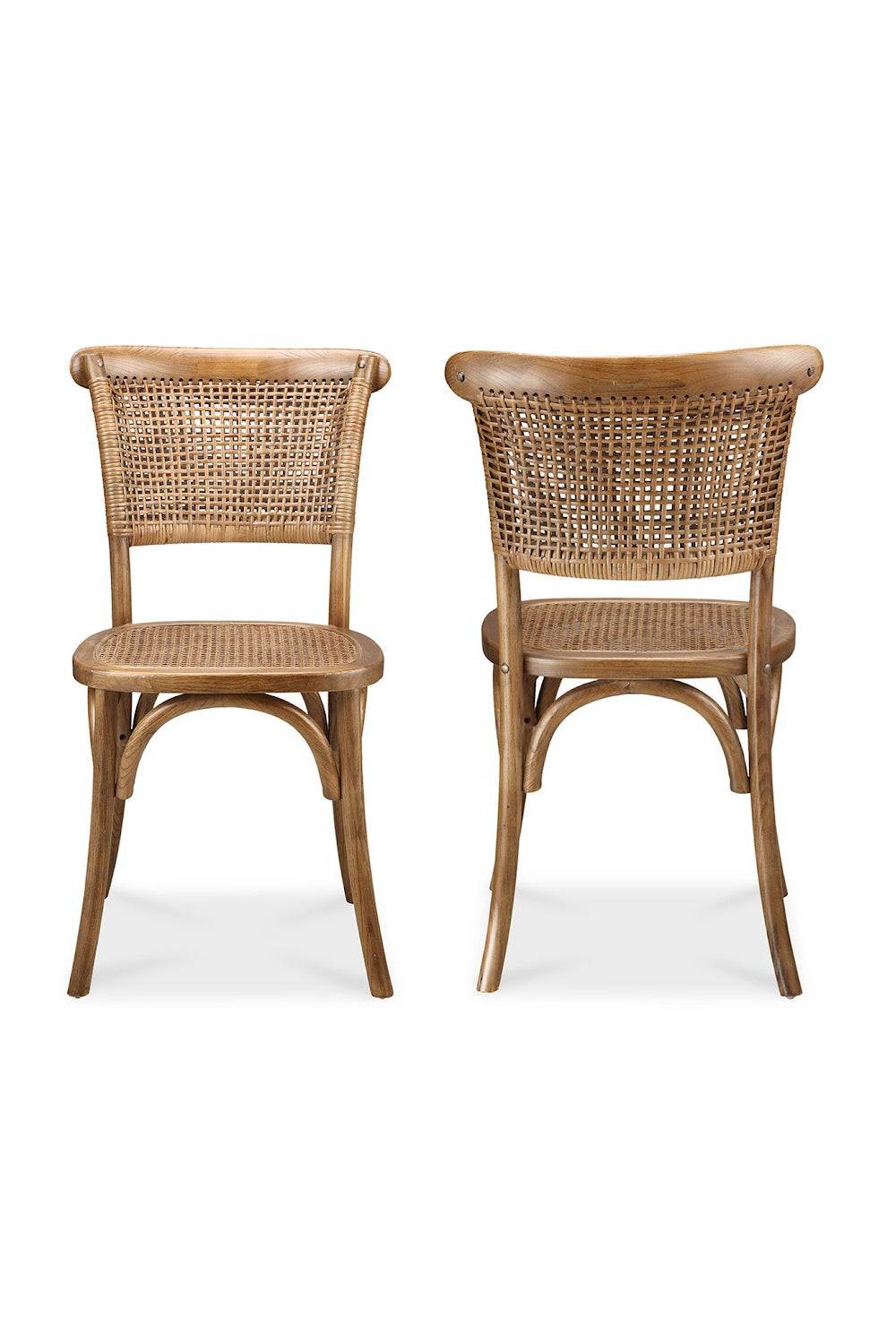 Modern European furniture - Woven Rattan Dining Chairs (2) - www.oroa.com