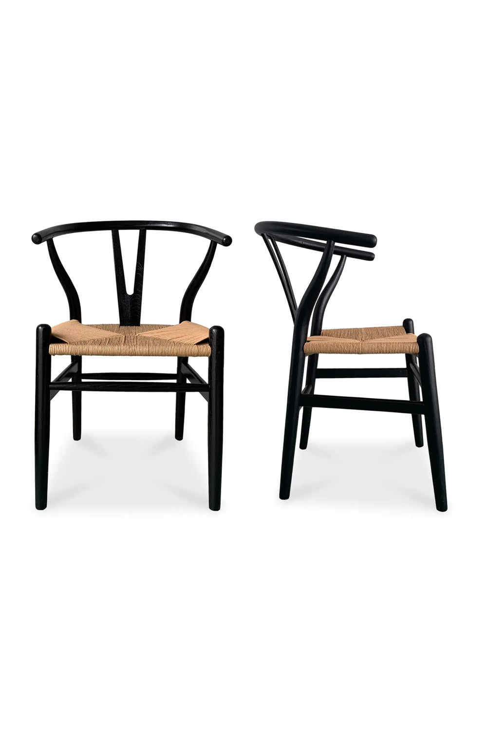 Modern European furniture - Black Elm Dining Chair Set (2) - www.oroa.com