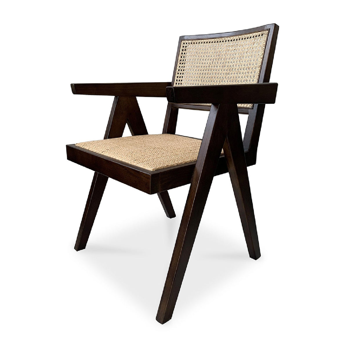 Modern European furniture - Rattan Mid-Century Dining Chairs (2) - www.oroa.com