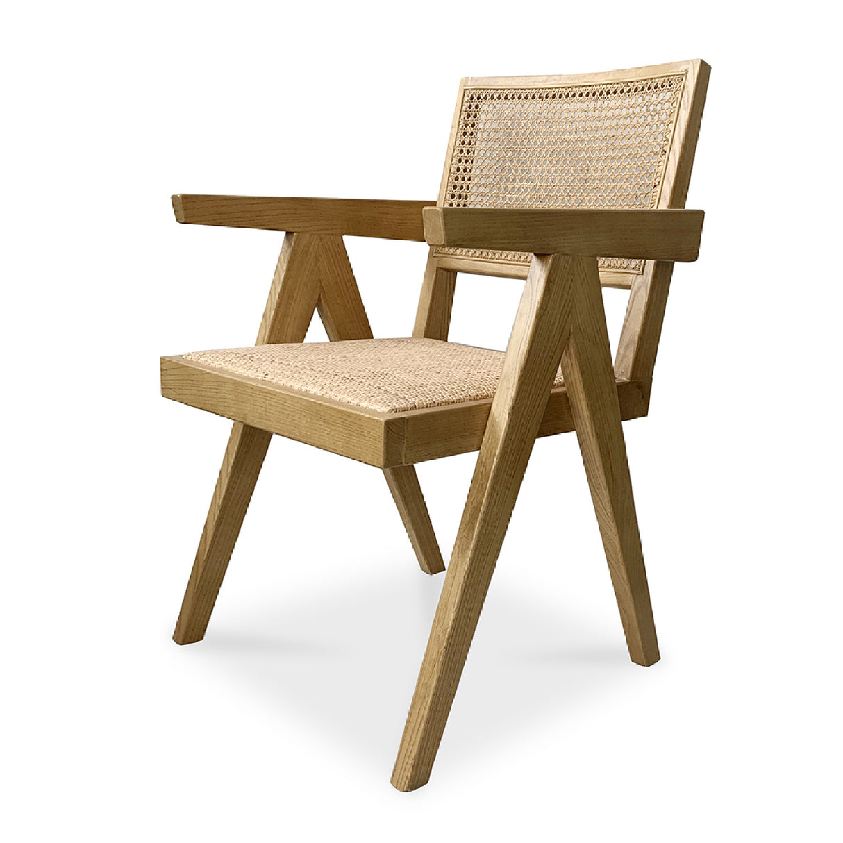 Modern European furniture - Rattan Mid-Century Dining Chairs (2) - www.oroa.com