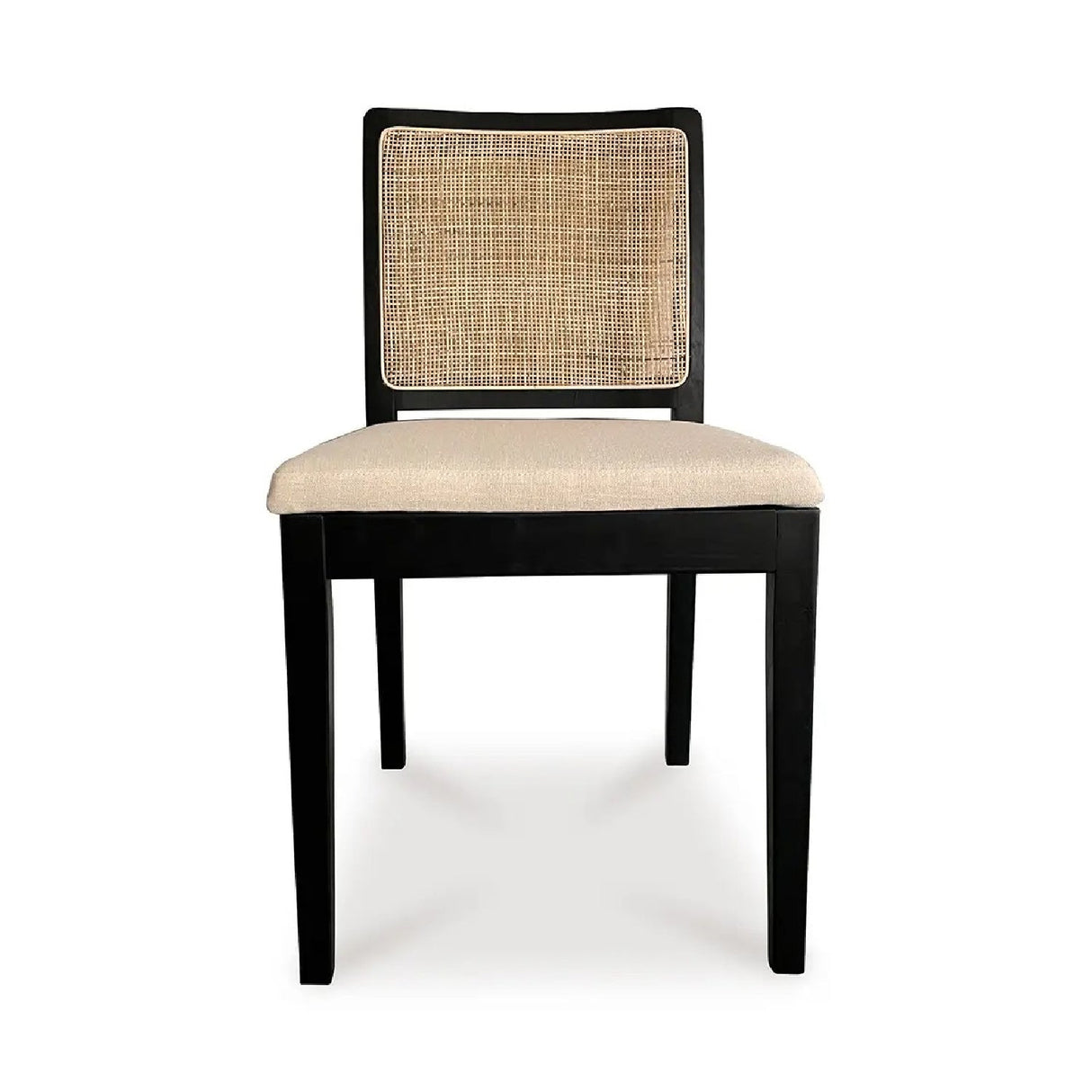Modern European furniture - Rattan-Back Dining Chair Set (2) - www.oroa.com