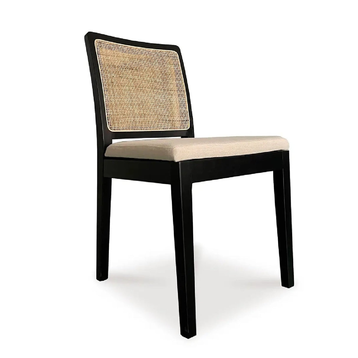 Modern European furniture - Rattan-Back Dining Chair Set (2) - www.oroa.com