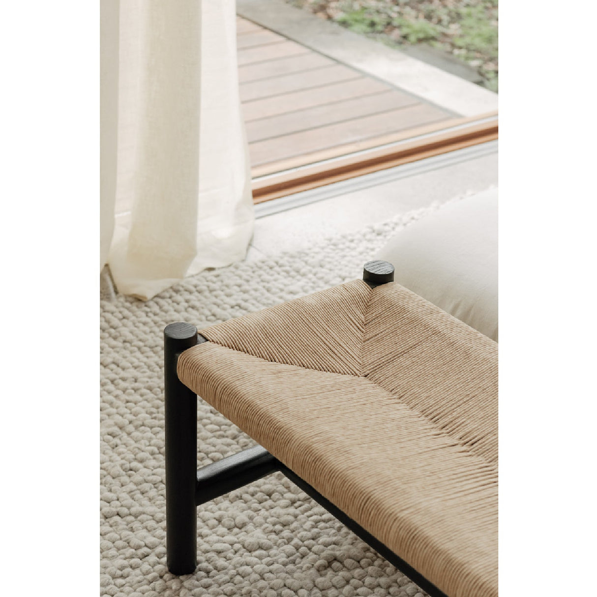 Modern European furniture - Woven Fibers Bench - www.oroa.com