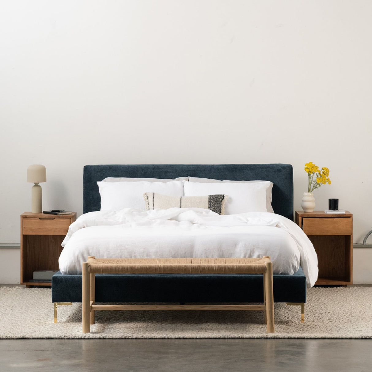 Modern European furniture - Woven Fibers Bench - www.oroa.com