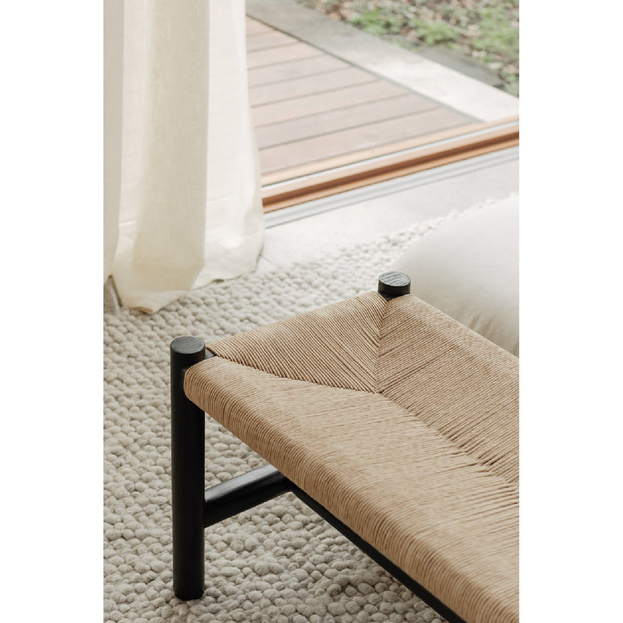 Modern European furniture - Woven Fibers Bench - www.oroa.com