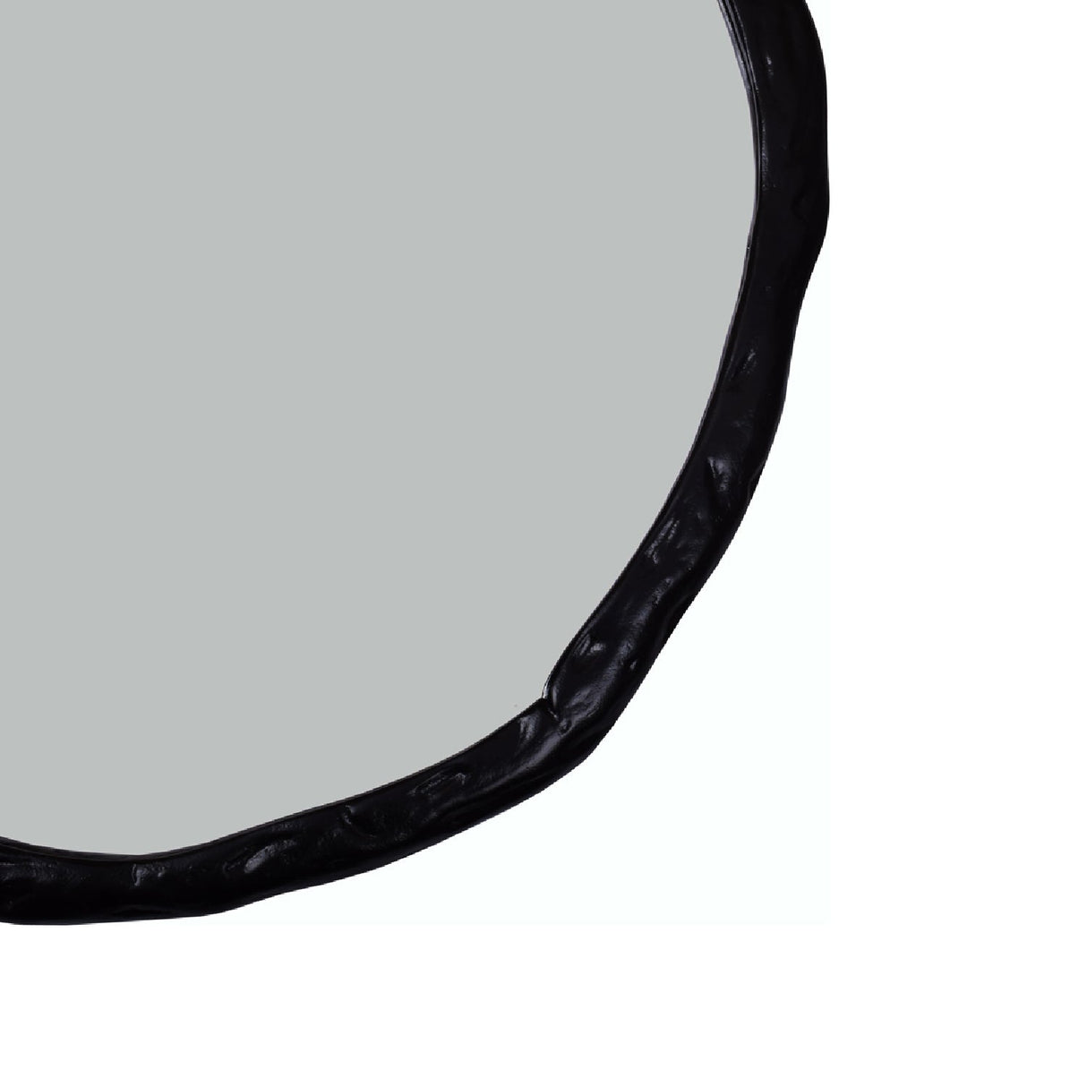Modern European furniture - Organic-Shaped Aluminum Mirror - www.oroa.com