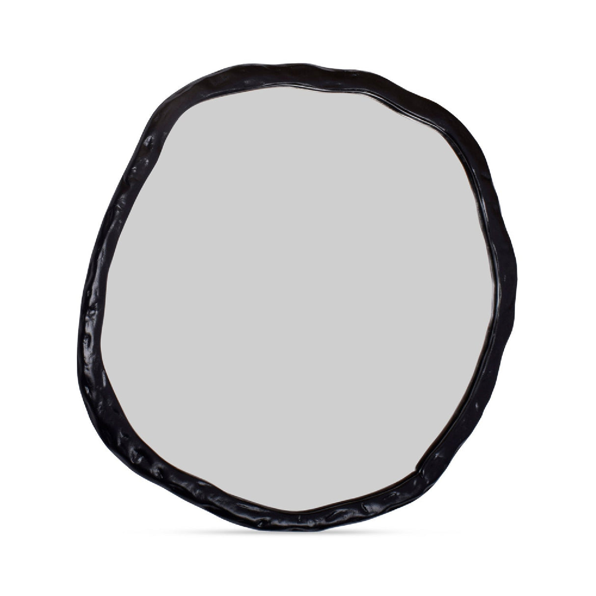 Modern European furniture - Organic-Shaped Aluminum Mirror - www.oroa.com