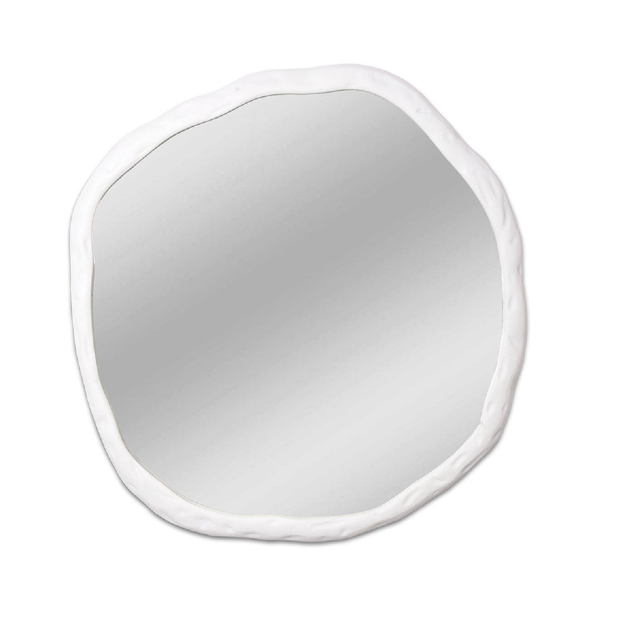 Modern European furniture - Organic-Shaped Aluminum Mirror - www.oroa.com