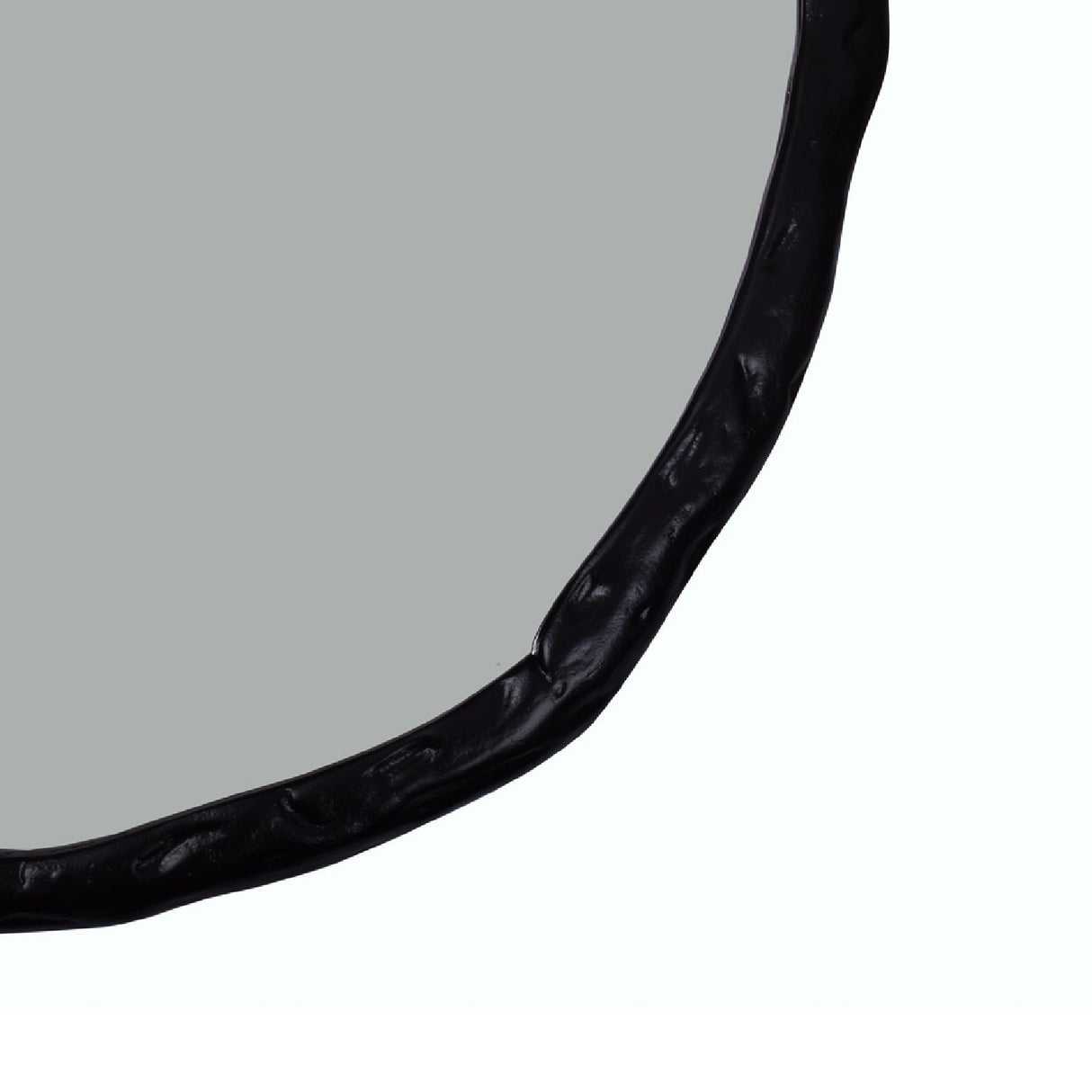 Modern European furniture - Organic-Shaped Aluminum Mirror - www.oroa.com